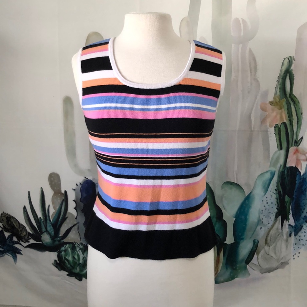 United States Sweaters Striped Sleeveless Shirt
